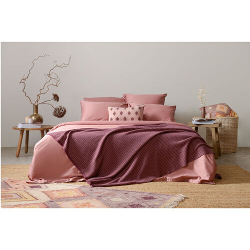 Ковер из хлопка с этническим орнаментом цвета лаванды из коллекц 7