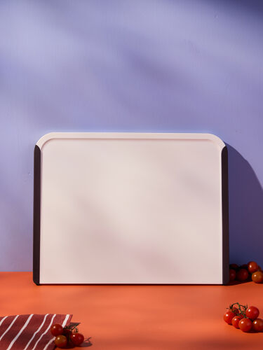 Доска разделочная smartchef, 40х31 см, бежевая/бордовая 2