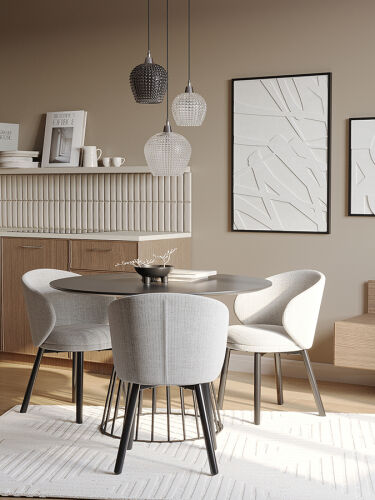 Светильник подвесной каскадный aurora, D50 см, серый/прозрачный 1