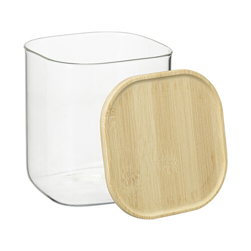 Банка для хранения квадратная glass bamboo, 1,5 л 5 Банка для хранения квадратная glass bamboo, 1,5 л 5