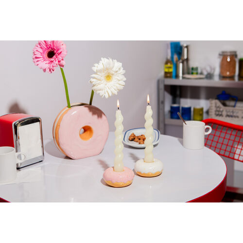 Подсвечник fast food, donut, D7 см, розовый 3 Подсвечник fast food, donut, D7 см, розовый 3