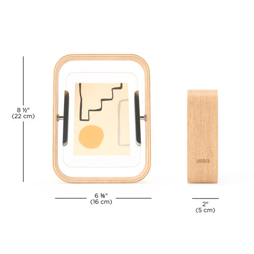 Фоторамка двусторонняя bellwood,16х22 см, натуральное дерево 5
