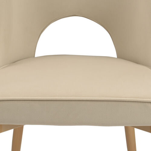 Стул evelyn, велюр, бежевый 5