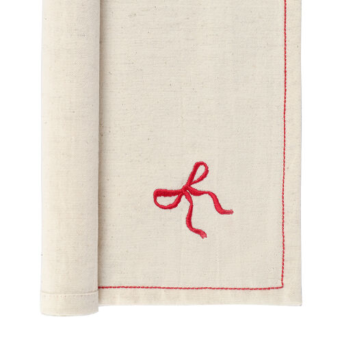 Салфетка сервировочная fancy bows бежевого цвета из коллекции es 6