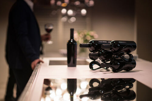 Подставка для бутылок cuvee, черная 2