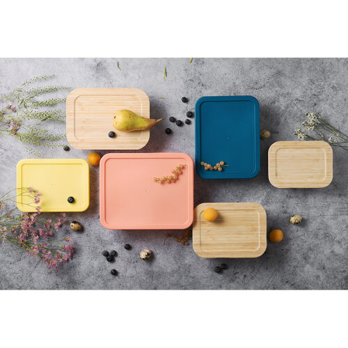 Контейнер для запекания и хранения eco store с крышкой из бамбук 5