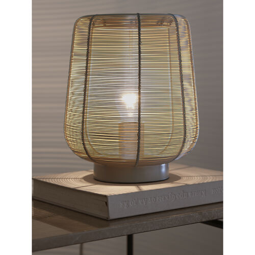 Лампа настольная vinger, D22х26 см, бежевая 5