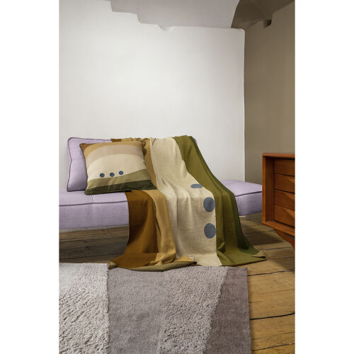 Плед из хлопка с рисунком rice plantation из коллекции terra, 13 4