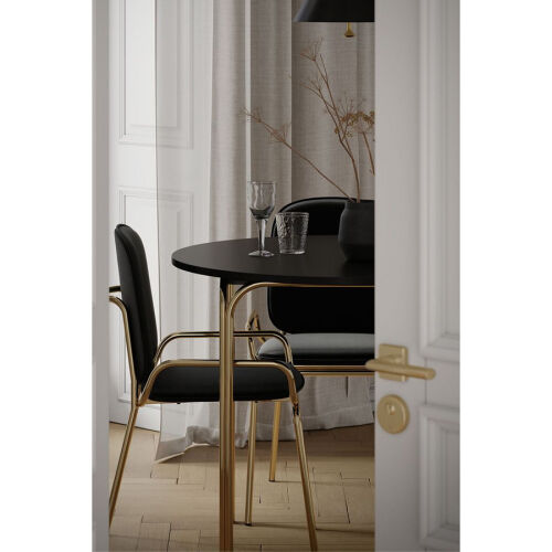 Столик кофейный ror, D50 см, латунь/черный 2