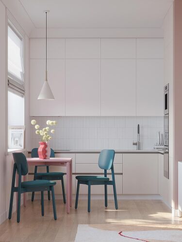 Стул saga, рогожка, сине-зеленый 3