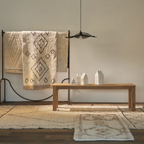 Ковер из переработанного хлопка dispur из коллекции ethnic, 70x1 7