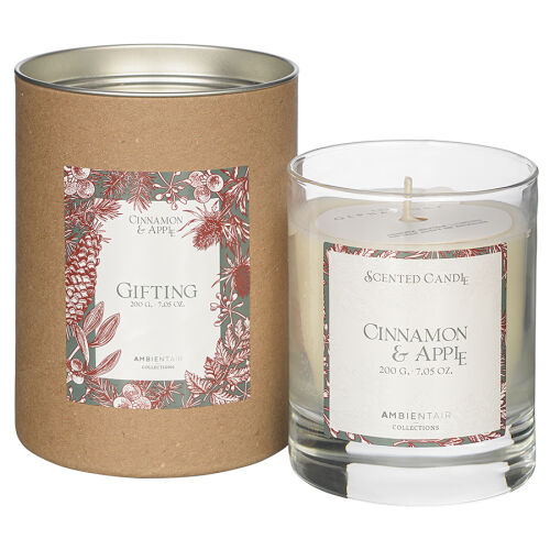 Свеча ароматическая gifting, cinnamon&apple (новая), 40 ч 1