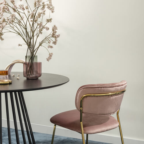 Стул eirill, велюр, розовый 4