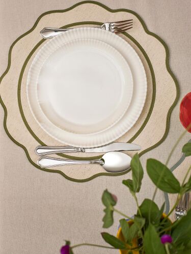 Салфетка под приборы anemone из коллекции trendy ruffles, D38 см 2