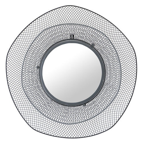 Зеркало настенное vinger, D79 см, черное 1