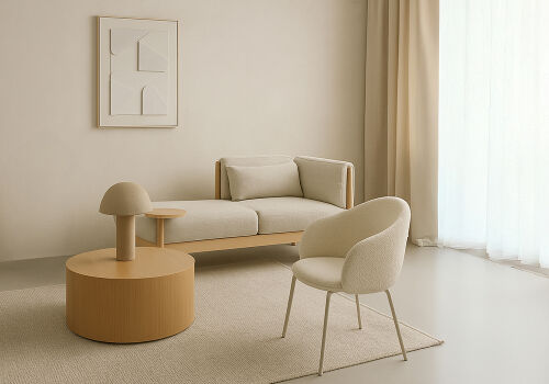 Лампа настольная texture sleek, D32х42 см, бежевая 5