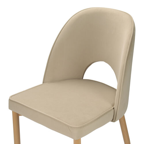 Стул evelyn, велюр, бежевый 1