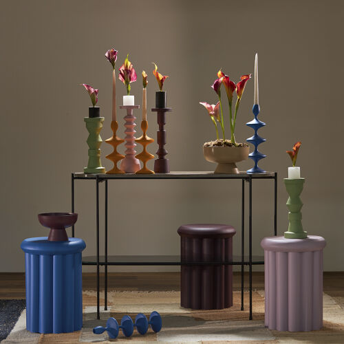 Столик приставной vivlend, D37 см, сливовый 3