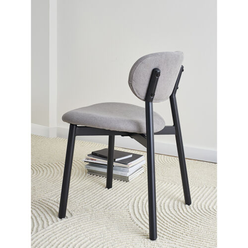 Стул round, рогожка, дымчато-серый 1