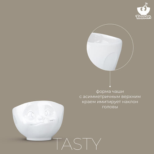 Чаша tasty, 1 л, белая 6 Чаша tasty, 1 л, белая 6