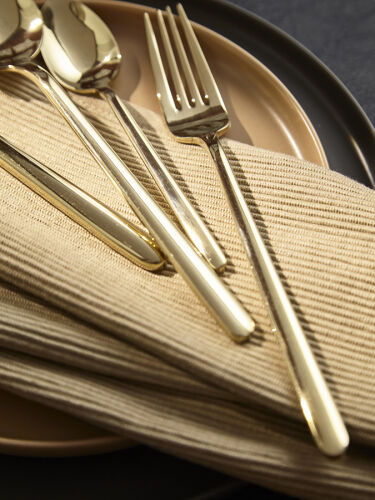 Набор столовых приборов pure, золотистые глянцевые, 16 пред. 1