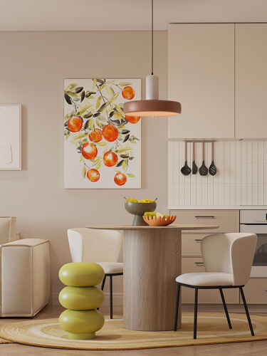 Табурет-столик swell, D33 см, лайм 1