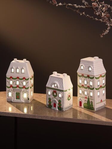 Домик с подсветкой olgod из коллекции new year essential, 22см 2