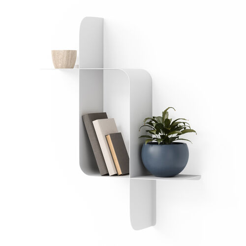 Набор металлических настенных полок montage, 2 шт., белый 5