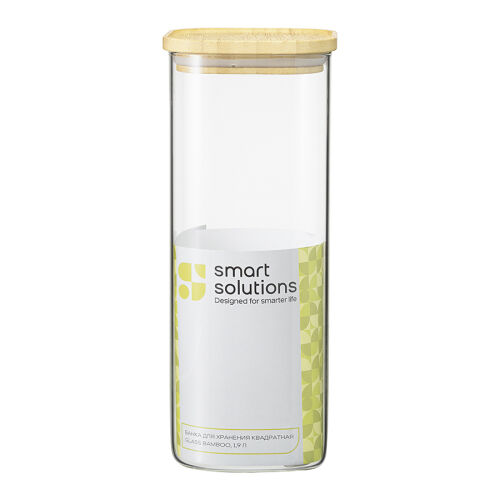 Банка для хранения квадратная glass bamboo, 1,9 л 7 Банка для хранения квадратная glass bamboo, 1,9 л 7