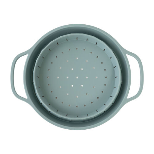 Дуршлаг складной силиконовый smart helper, D25,5 см, шалфей 5