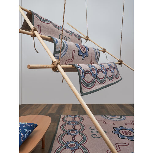 Ковер из хлопка по мотивам эвенских орнаментов из коллекции cult 4