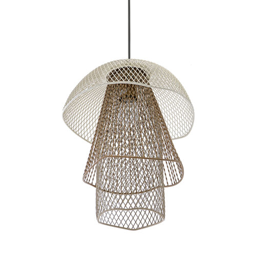 Светильник подвесной vinger, D28х37 см, белый/бежевый/золотой 6