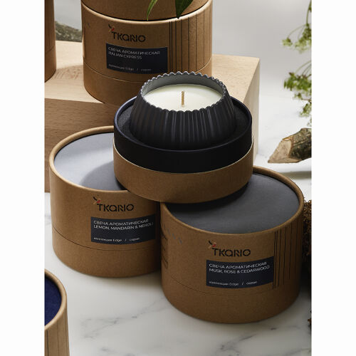 Свеча ароматическая nutmeg, leather & vanilla из коллекции edge, 1 Свеча ароматическая nutmeg, leather & vanilla из коллекции edge, 1