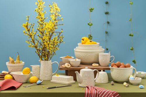 Миска для смешивания birds of paradise, 4,2 л, кремовая 3