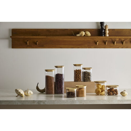 Банка для хранения квадратная glass bamboo, 2,2 л 2 Банка для хранения квадратная glass bamboo, 2,2 л 2