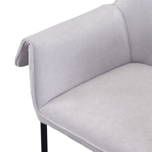 Стул aline, шенилл, светло-серый 4