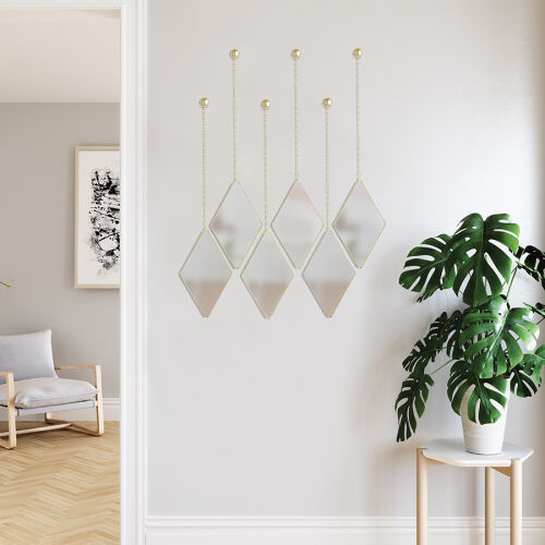 Набор зеркал dima, матовая латунь, 3 шт. 2