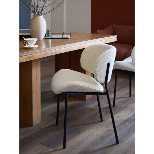 Стул embrace, букле, молочный 4