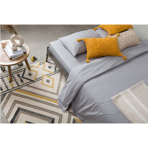 Ковер из хлопка с контрастным узором и кисточками из коллекции e 2