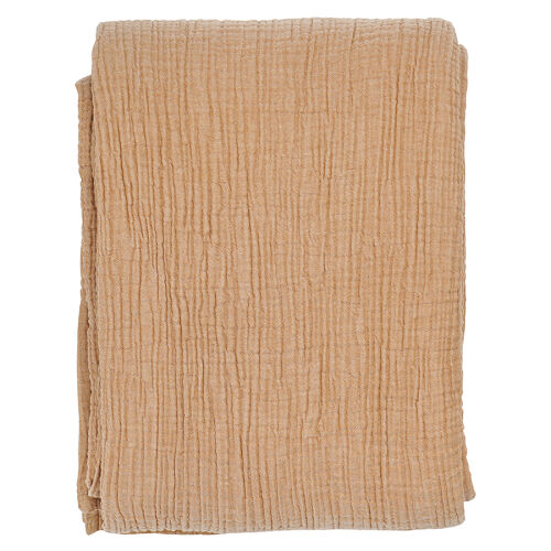 Покрывало двухстороннее из многослойного муслина цвета охры из к 3