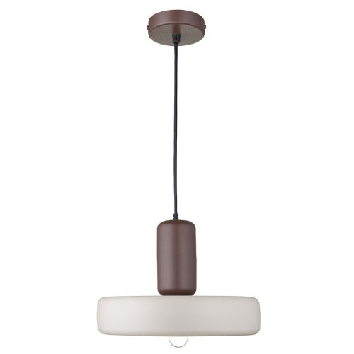 Светильник подвесной juko, D42х31 см, вишневый/бежевый