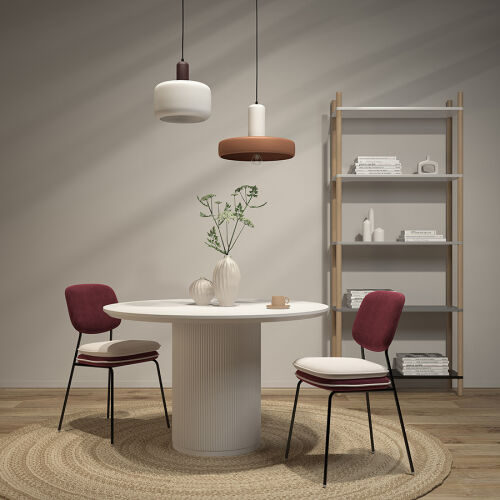 Светильник подвесной juko, D28х32 см, черный/бежевый 3