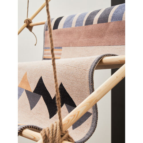 Ковер из хлопка по мотивам нанайских орнаментов из коллекции cul 1