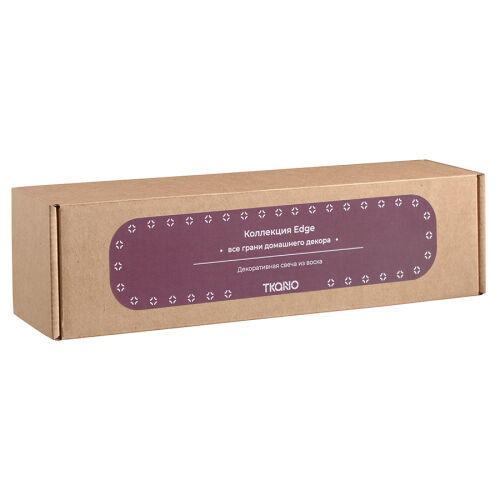 Свеча декоративная бордового цвета из коллекции edge, 25,5см 6