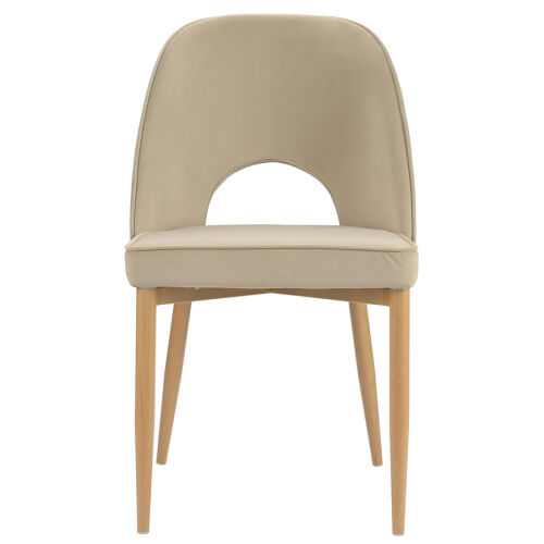 Стул evelyn, велюр, бежевый 4