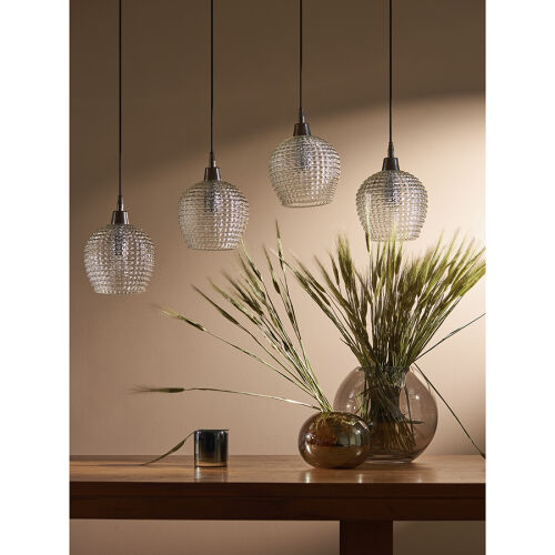 Светильник подвесной каскадный aurora, 110х18 см, прозрачный 5