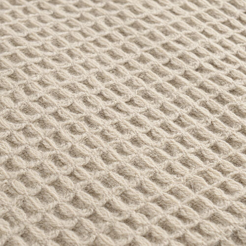 Плед из шерсти бежево-серого цвета из коллекции essential, 130х1 7