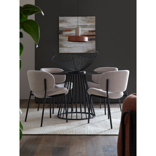 Стул embrace, букле, серо-бежевый 2