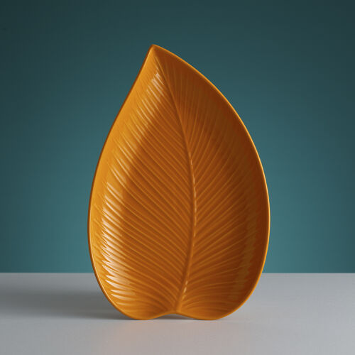 Блюдо сервировочное in the forest leaf, 23х35 см, желтое 2