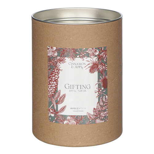 Свеча ароматическая gifting, cinnamon&apple (новая), 40 ч 3